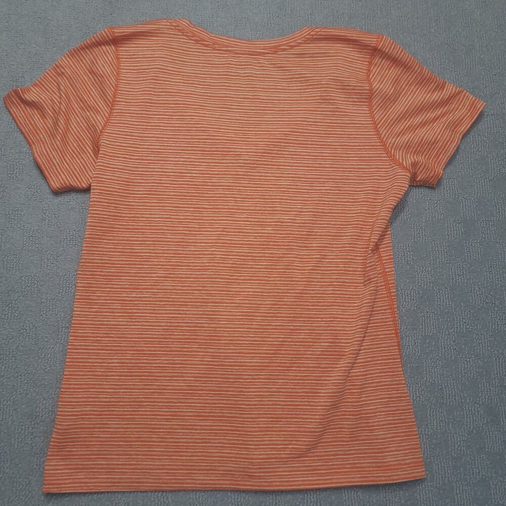 NFL Team Apparel Cincinnati Bengals Womens L Short Sleeve V Neck Stripped Shirt - Picture 3 of 8